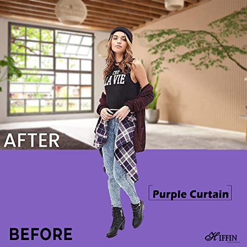HIFFIN Purple 6X9FT Professional Backdrop for Background Photography Background Stand for Photo Light Studio Accurate Size 6x9ft - Image 2