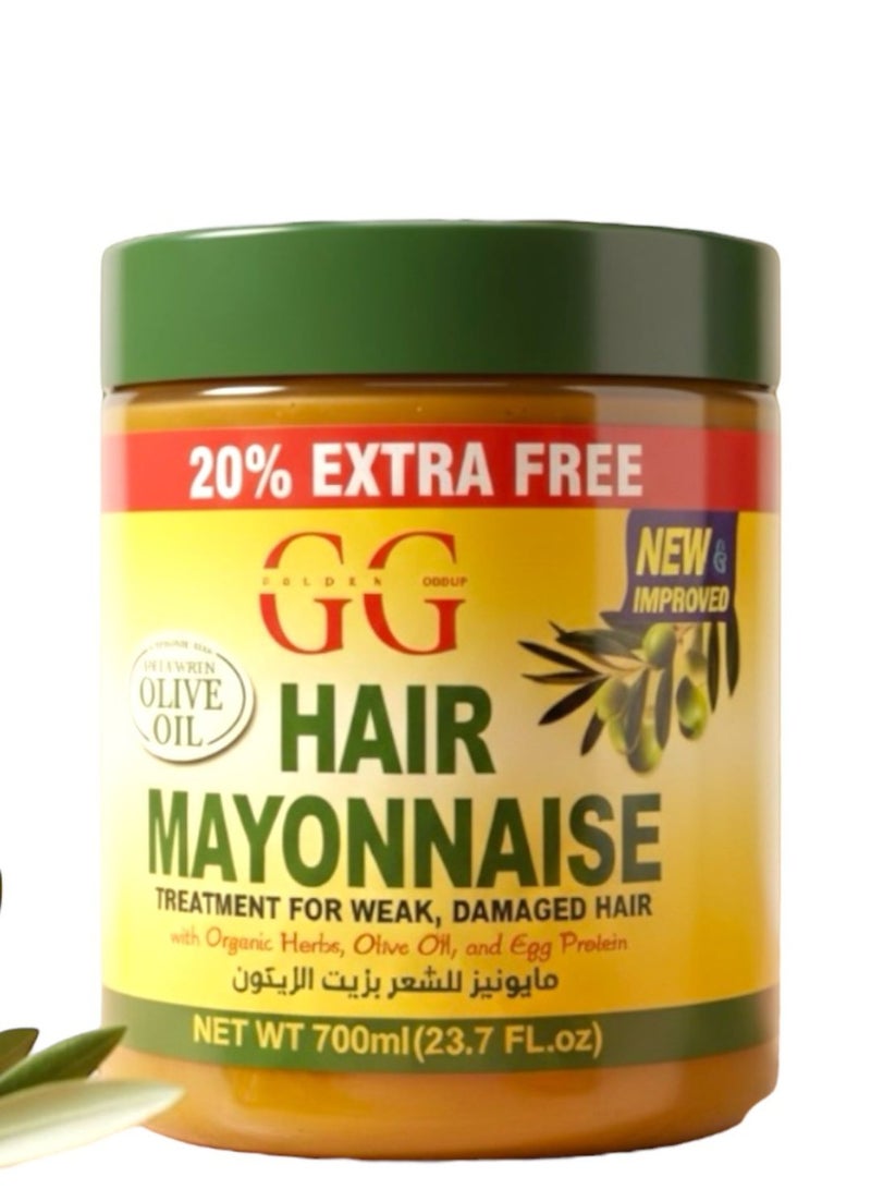 جي جي ماينيز للشعر بزيت الزيتون 700جرام - Image 1