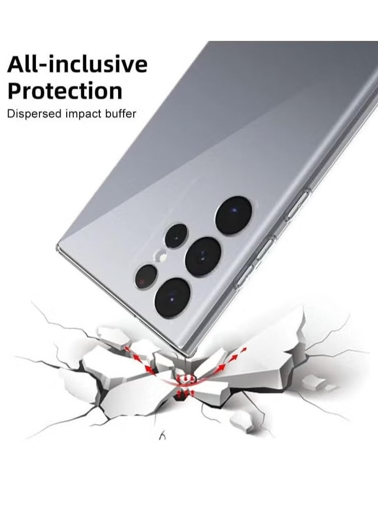 Raxoom Samsung Galaxy S24 Ultra Clear Slim TPU Case â€“ Flexible Scratch-Resistant Gel Rubber Protective Cover - Image 2