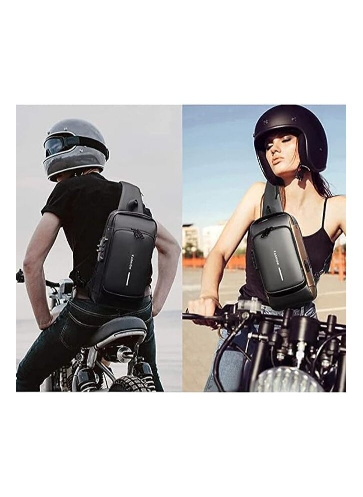 MIRFA Anti-Theft Multipurpose Crossbody Sling Bag With USB Charging Port  - Image 3