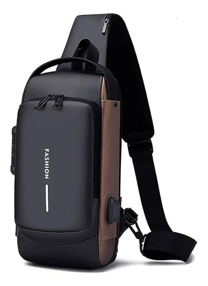 MIRFA Anti-Theft Multipurpose Crossbody Sling Bag With USB Charging Port  - Image 1