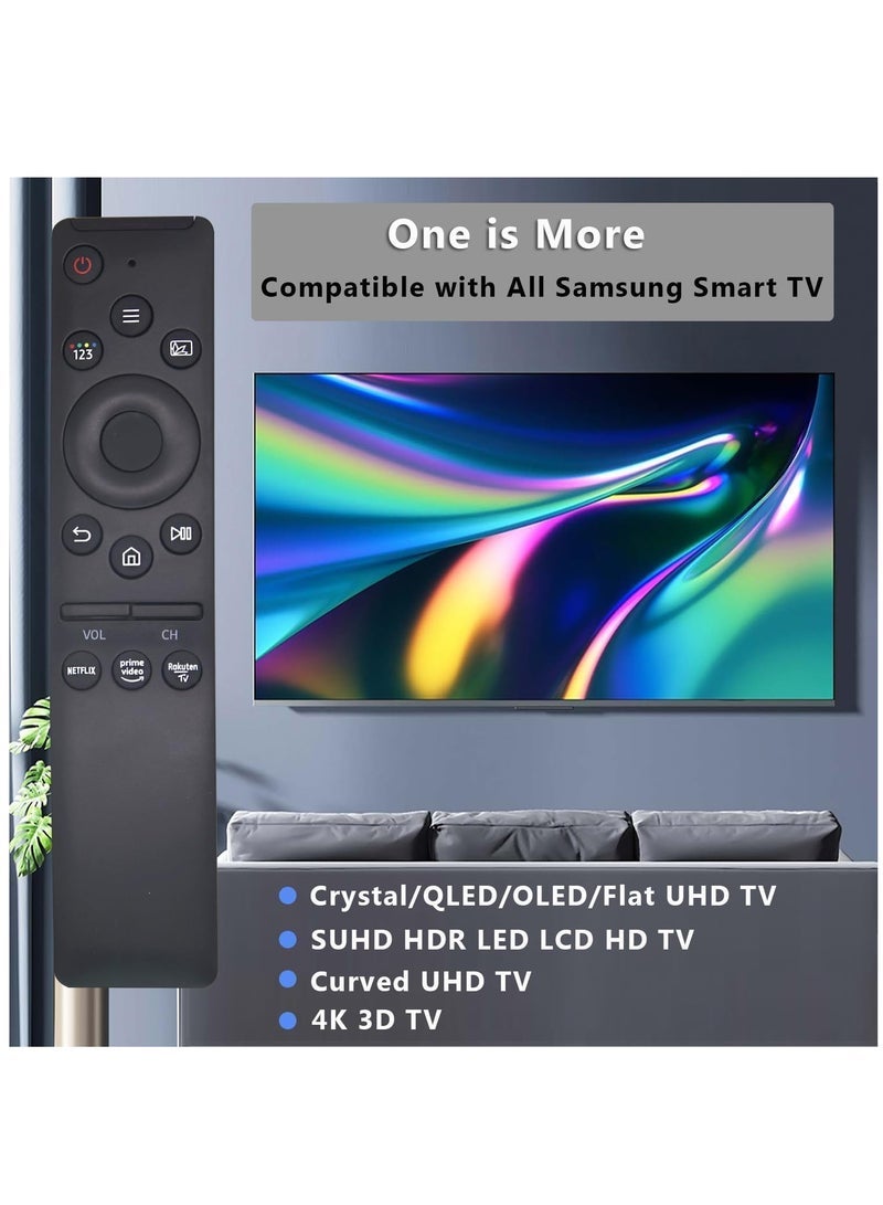 PopZa Universal Replacement Remote Control for Samsung Smart TV LCD LED UHD QLED TVs, with Netflix/Prime Video/Rakuten TV Shortcut Buttons - Image 2