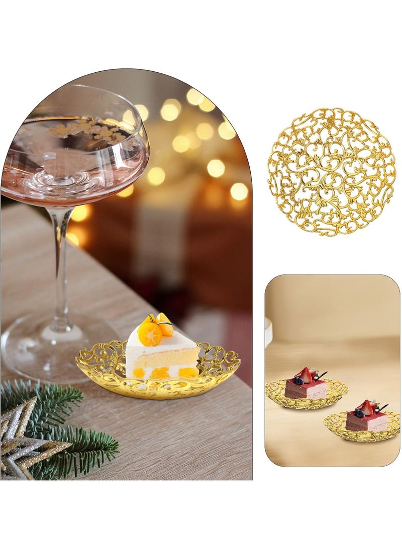 سونسر 12 قطعة صواني تقديم رمضان صواني عيد مبارك صواني إسلامية مسلمة زينة طاولة حفلة عيد الفطر حلويات معجنات كعك حامل عرض - Image 5