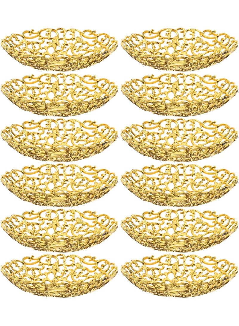 سونسر 12 قطعة صواني تقديم رمضان صواني عيد مبارك صواني إسلامية مسلمة زينة طاولة حفلة عيد الفطر حلويات معجنات كعك حامل عرض - Image 1