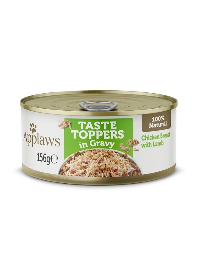 Applaws Taste Topper in Gravy Chicken Breast with Lamb Dog Food 156 grams Can,(Pack of 12) - Image 2