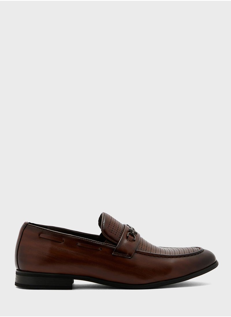Robert Wood - Metal Trim Saddle Formal Slip Ons - Image 1