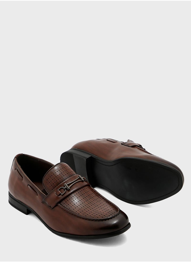 Robert Wood - Metal Trim Saddle Formal Slip Ons - Image 1