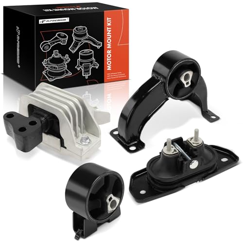 A-Premium مجموعة A-Premium من 4 قطع لدعامة محرك السيارة ودعامة نقل الحركة متوافقة مع كرايسلر 200 2011 2012، 2.4 لتر، 6 سرعات أوتوماتيكية، استبدال# 5085080AB، 5085079AB - Image 1