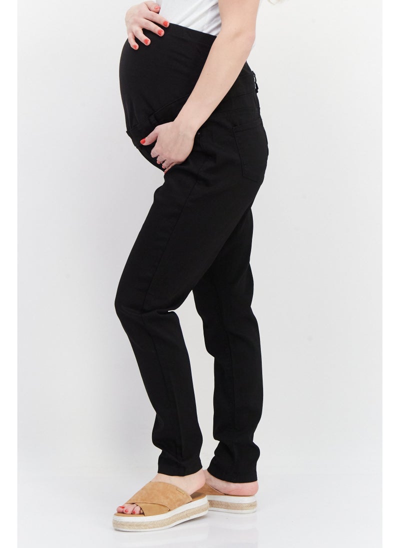 DOROTHY PERKINS Maternity Regular Fit High Rise Stretchable Denim, Black - Image 5