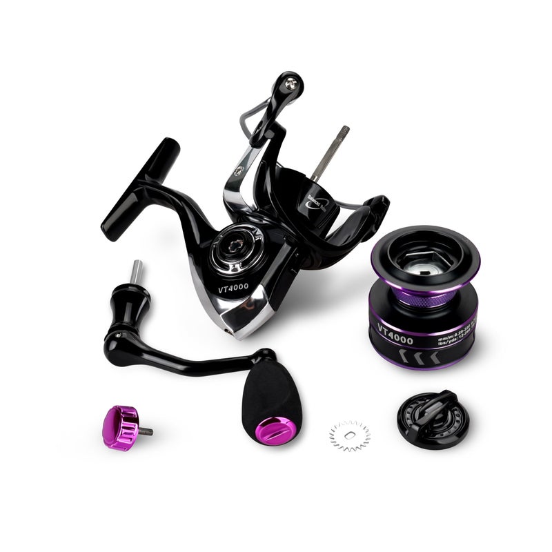 Rikimaru VT Spinning Reels, Carbon Fiber 30LBs Max Drag, 9+1 Shielded BB, Saltwater Freshwater Spinning Fishing Reel, 5.1:1/6.2:1, 2000, 3000, 4000, 5000ï¼Œ6000, 7000 Series (VT-3000) - Image 4