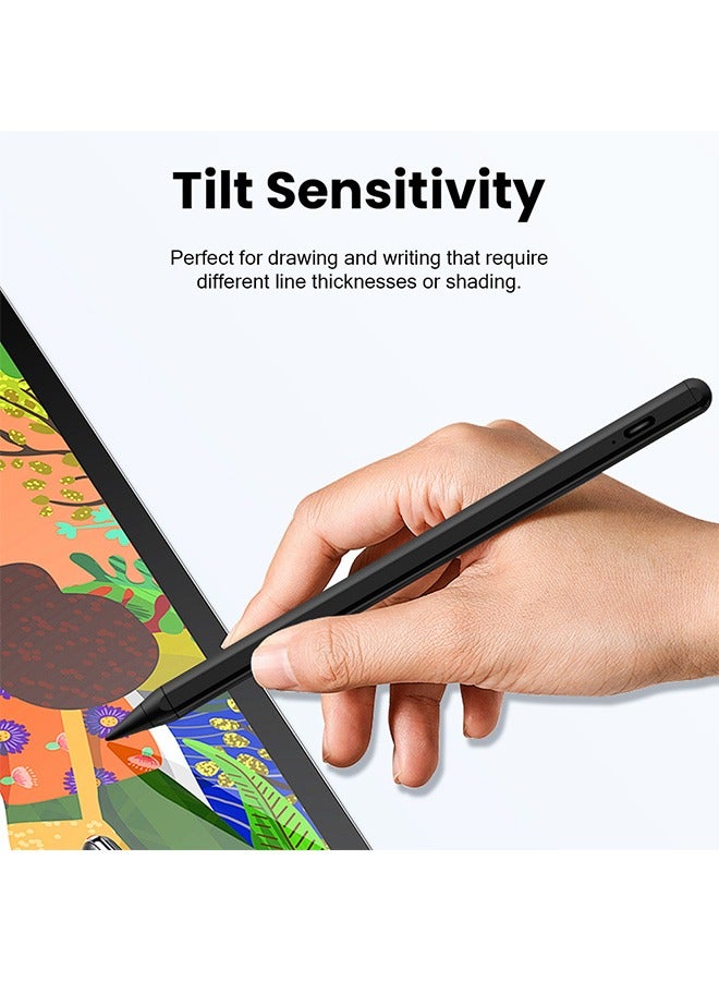 Stylus Pen for iPad 2018-2025,Faster Charge,Tilt Sensitivity iPad Pencil Compatible with A16/10th/9th/8th/7th/6th,Pro 11/13in (M4),Air M3/M2/5th/4th,Pro 11/12.9in,Mini 6/5 - Image 4
