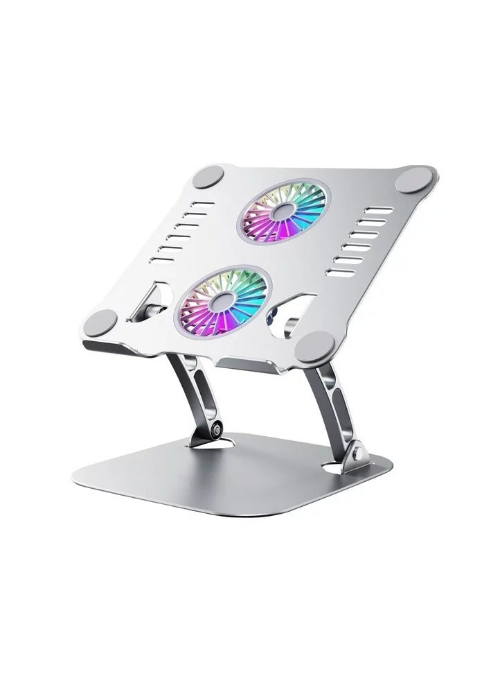 Adjustable Laptop Stand with Comfortable Design and Cooling Fans - Image 2
