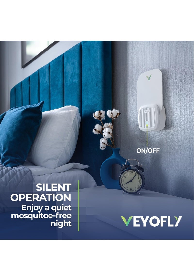 VEYOFLY Flying Insect Trap, Insect Catcher, Indoor Fly Trap, Safer Home, Fruit Fly Traps for Gnat, Moth, Mosquito, Bug Light Plug in Insect Killer (2 Device + 6 Glue Cards) - Image 4