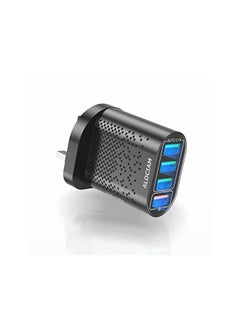 ALOCIAM C Charger Plug Block, 48W 4 Port USB Wall GaN Charger Adaptor, QC3.0 GaN Fast Charging Adapter for iPhone, Pixel, Ipad, Samsung, LG, Moto, Android Phones And More  - Image 2