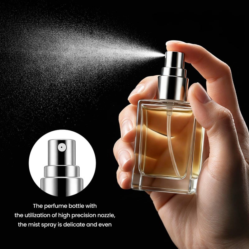 Easytle 30 Pack 15 ML Glass Perfume Bottles Clear Portable Perfume Spray Bottle Empty Perfume Container Travel Refillable Mini Fine Mist Sprayer Atomizer (80 Pcs Labels, 10 Funnels, 10 Dropper, 10 Dispenser) - Image 5