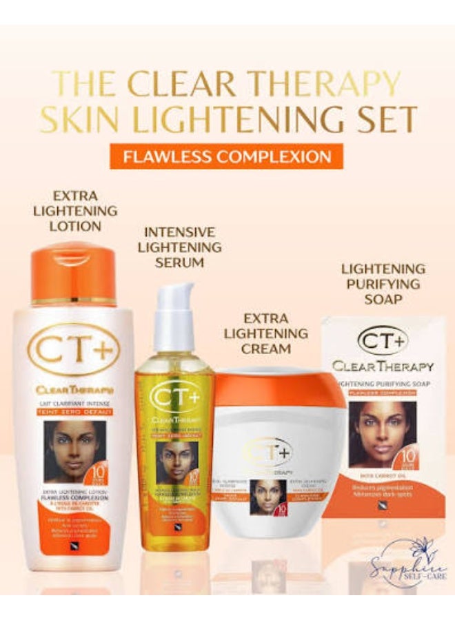 CT+ Extra Lightening Lotion 500 ml Lightening Purifying Soap with Carrot Oil - Image 1