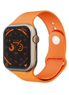 Dual color Titanium watch Orange Band
