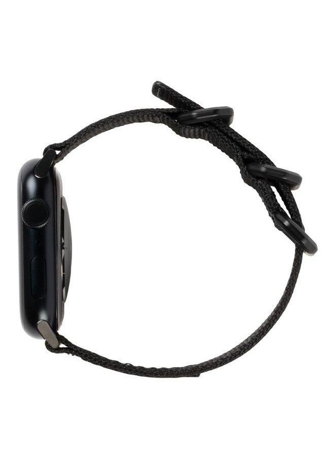 Urban Armor Gear - UAG Compatible with Apple Watch Band 49/45/44/42mm for iWatch Series Ultra/SE2/8/1-7/SE Nato Eco Graphite/Black (New Edition) High Strength Nylon Sport Adjustable Replacement Strap by URBAN ARMOR GEAR - Image 1