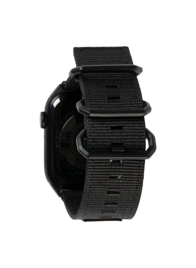 Urban Armor Gear - UAG Compatible with Apple Watch Band 49/45/44/42mm for iWatch Series Ultra/SE2/8/1-7/SE Nato Eco Graphite/Black (New Edition) High Strength Nylon Sport Adjustable Replacement Strap by URBAN ARMOR GEAR - Image 1