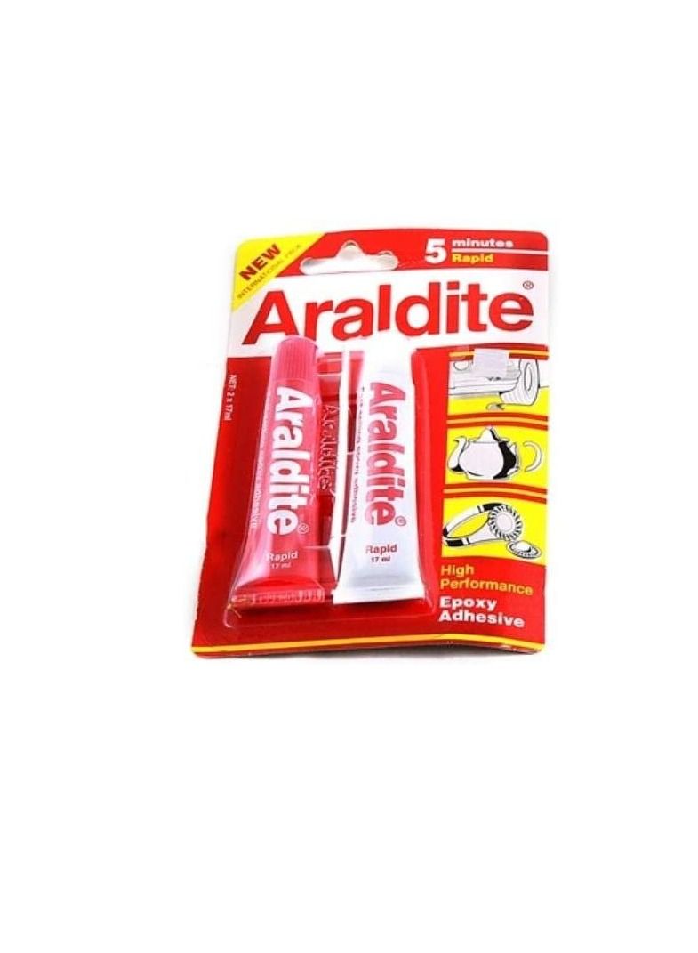 Araldite Epoxy Red 17 Ml 2 Tubes - Image 1