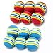 VOVIGGOL 12 Pack 2 Color Rainbow Cat Toy Balls Soft EVA Foam Interactive Indoor Kittens Favorite Toys 138 Dia Small Dogs Puppies Toy Balls Bulk Activity Chase Quiet Play Sponge Ball - Image 3