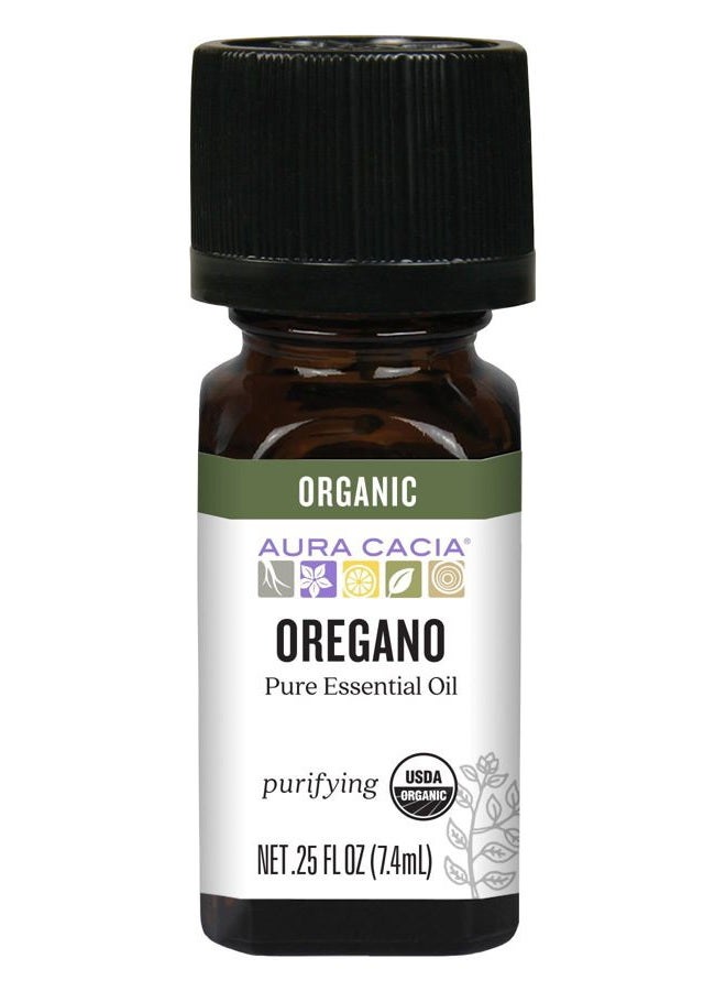 Aura Cacia زيت عطري 100% عضوي، أوريجانو - 0.25 أونصة (قد يختلف التعبئة) - Image 1