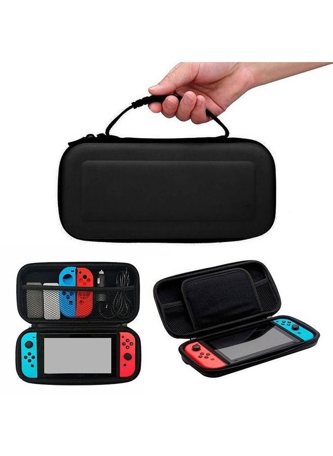 Flash Hawk 8 in 1 Carrying Case Accessories For Nintendo Switch OLED Model Include Screen Protector, Protective Cover Case, Data Cable, Kickstand, Thumb Grip Caps  - Image 2