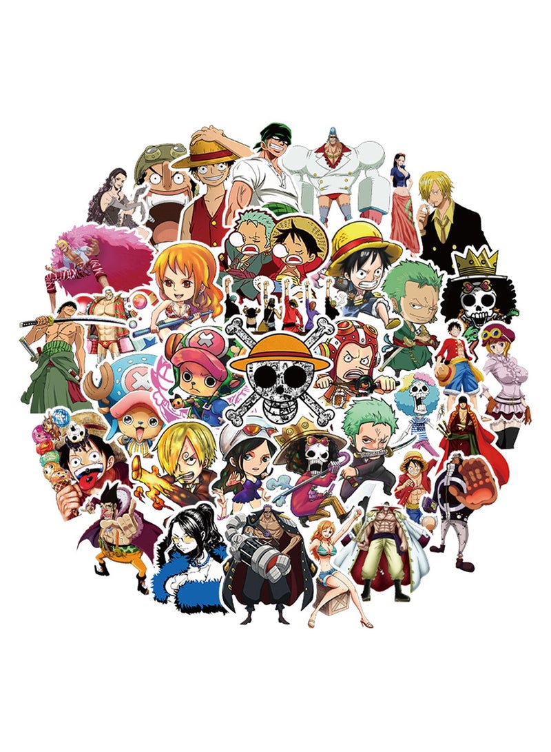 إسكدنيا 50 قطعة من ملصقات الرسوم المتحركة قطعة واحدة ملصقات جمالية مقاومة للماء من الفينيل لأجهزة الكمبيوتر المحمول - Image 2