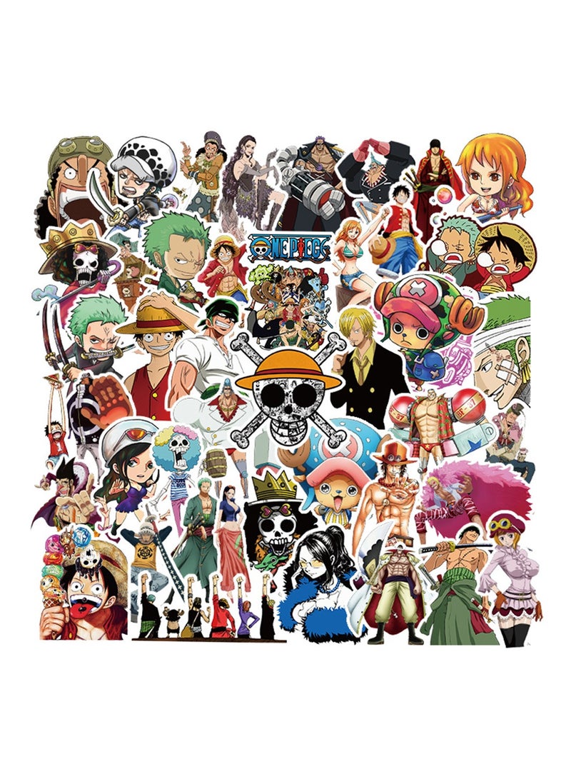 إسكدنيا 50 قطعة من ملصقات الرسوم المتحركة قطعة واحدة ملصقات جمالية مقاومة للماء من الفينيل لأجهزة الكمبيوتر المحمول - Image 1