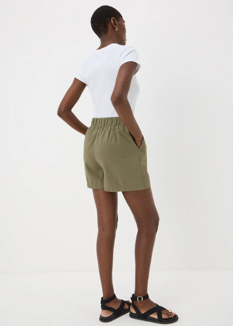 Matalan Khaki Cotton Paper Bag Shorts