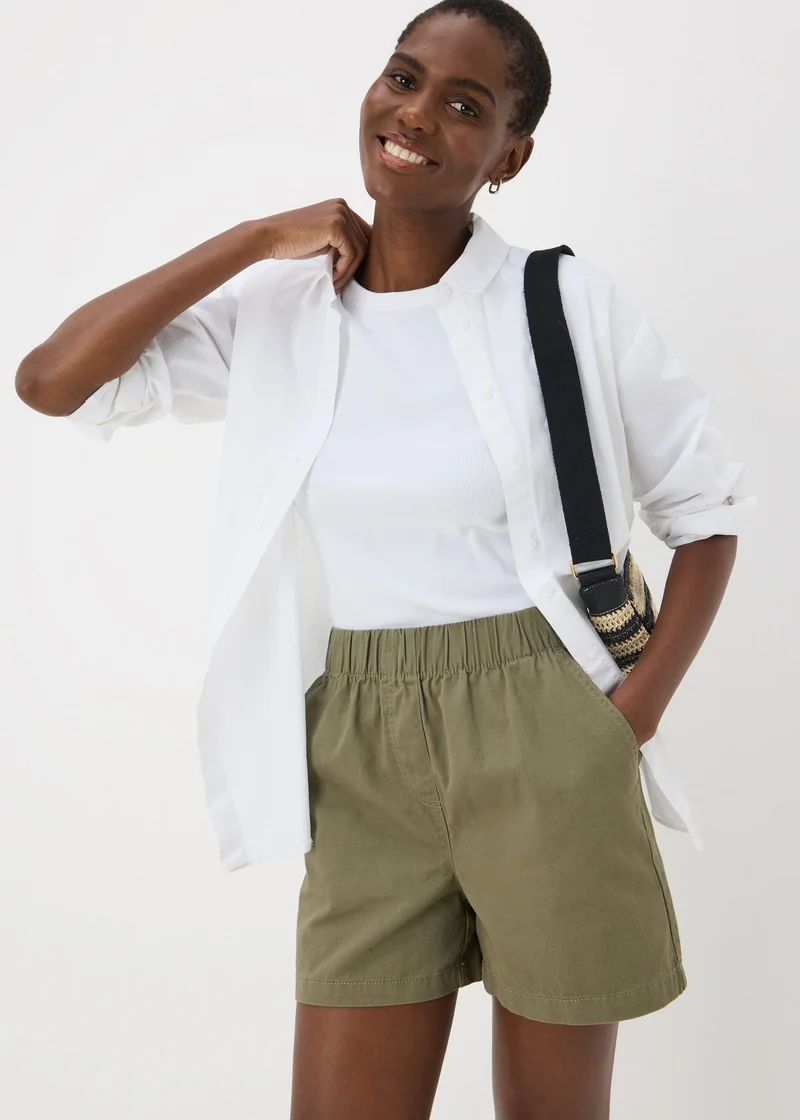 Matalan Khaki Cotton Paper Bag Shorts