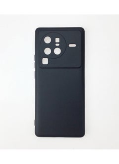 Vivo X80 Pro Black Mobile Phone Case Cover, Soft Back Cover + Frosted Design + Raised Full Camera Protection