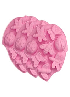 KASTWAVE Insects 3D Silicone Cake Mold, Candy Chocolate Kitchen Pastry Baking Molds, Cake Decorating Tools for Fat Bomb Chocolate Candy Cupcake Ice Cube, 3 Pcs  - Image 1
