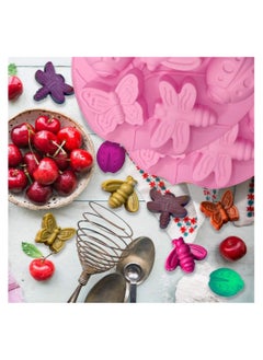 KASTWAVE Insects 3D Silicone Cake Mold, Candy Chocolate Kitchen Pastry Baking Molds, Cake Decorating Tools for Fat Bomb Chocolate Candy Cupcake Ice Cube, 3 Pcs  - Image 2