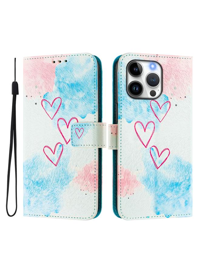 S-TOP Case For iPhone 16 Pro Art Colored Drawing Pattern Leather Phone Case - Image 2