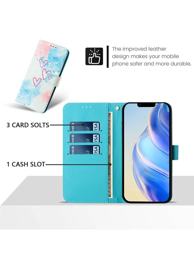 S-TOP Case For iPhone 16 Pro Art Colored Drawing Pattern Leather Phone Case - Image 4