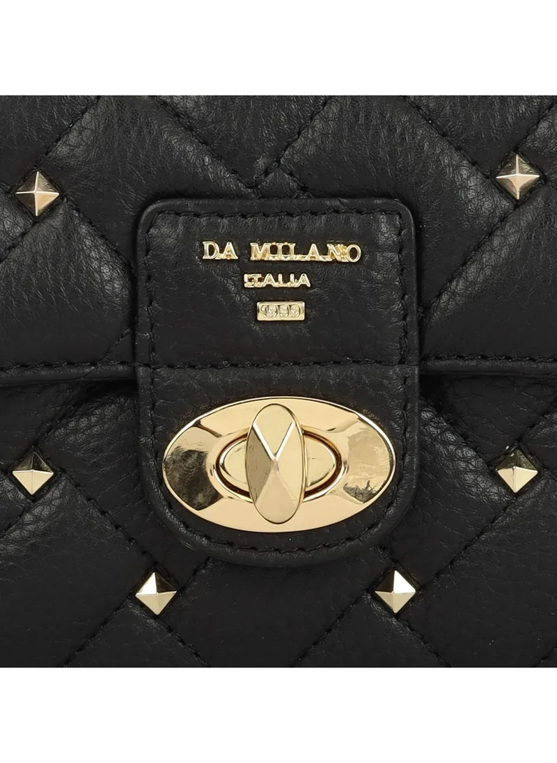 Da Milano  Genuine Leather Black Sling Bag for Women | Best Price UAE