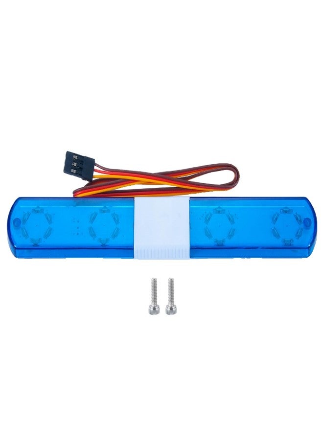 MORFUM Simulation RC Car Police Lights Multi-Function Night Flash LED Light Lamp Roof Light Decoration Compatible with 1/8 1/10 RC Model Car for HSP TRX4 Tamiya CC01 4WD Axial SCX10 (Blue) - Image 2