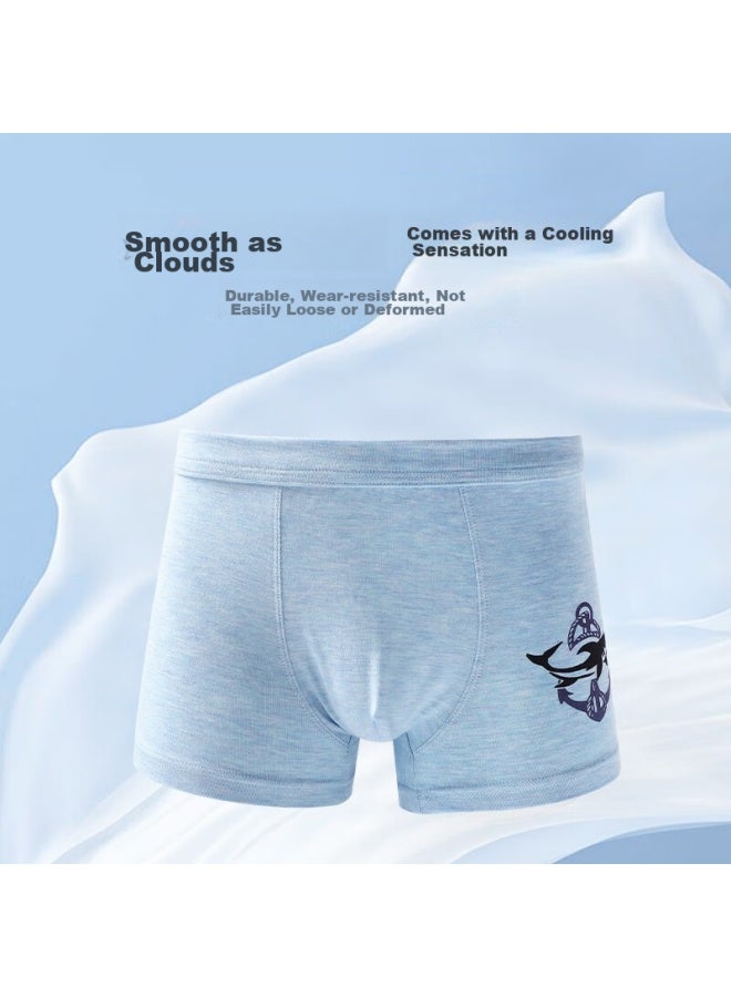 LANG SHA Langsha Children's Underwear, Boys' Boxer Briefs, Modal Antibacterial Class A Comfortable Breathable Student Baby Boxer Shorts, 110 - Image 3