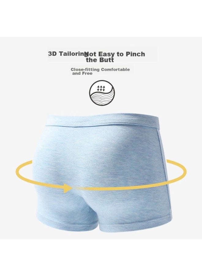 LANG SHA Langsha Children's Underwear, Boys' Boxer Briefs, Modal Antibacterial Class A Comfortable Breathable Student Baby Boxer Shorts, 110 - Image 4
