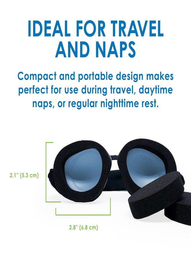 EYEECO Eye Eco Tranquileyes Mini Sleep Eye Mask - Dark Eye Mask for Dry, Irritated Eyes - Soft Comfort Eye Shade - Adjustable Straps Creates Darkness - Travel, Nap, Sleep - Blue, Not One-Size-Fits-All - Image 5