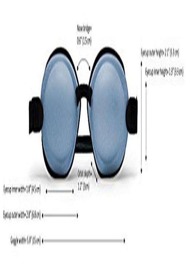 EYEECO Eye Eco Tranquileyes Mini Sleep Eye Mask - Dark Eye Mask for Dry, Irritated Eyes - Soft Comfort Eye Shade - Adjustable Straps Creates Darkness - Travel, Nap, Sleep - Blue, Not One-Size-Fits-All - Image 4