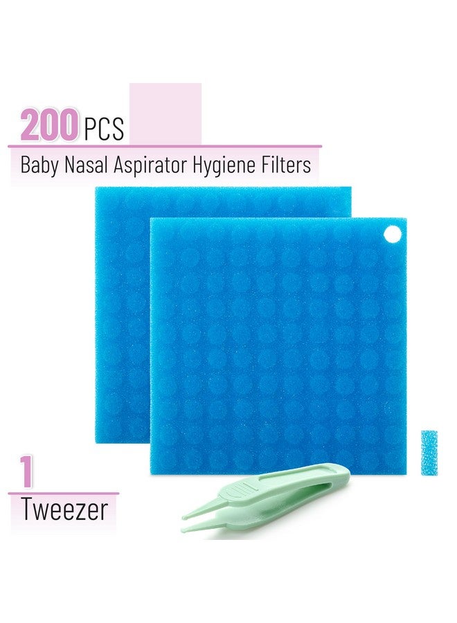 مستر. بين شفاط الأنف للأطفال من السيد بن مع ملقط - عبوة من 200 فلتر شفط أنفي للأطفال - Image 1