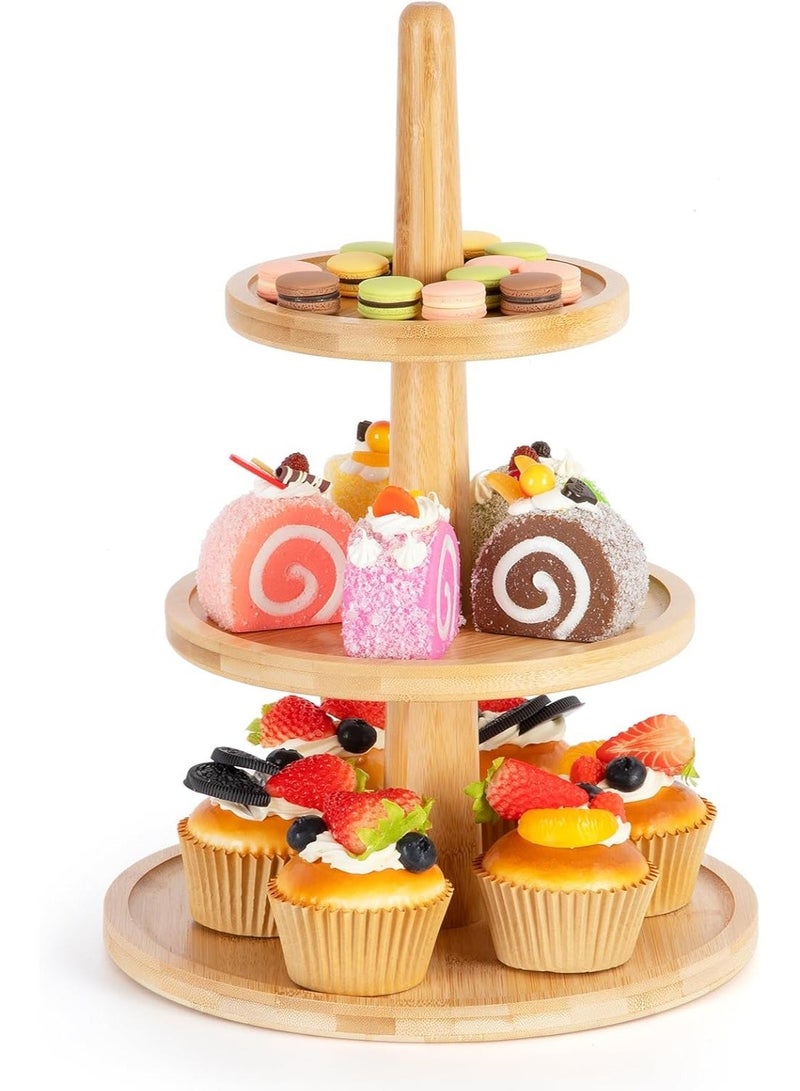 Cupcake Stand, Cupcake Tower, Tiered Tray Stand, 3 tier Cupcake Stand Cupcake Display Pastry Serving Tray Platter for Wedding Tea Birthday Party, - Image 1