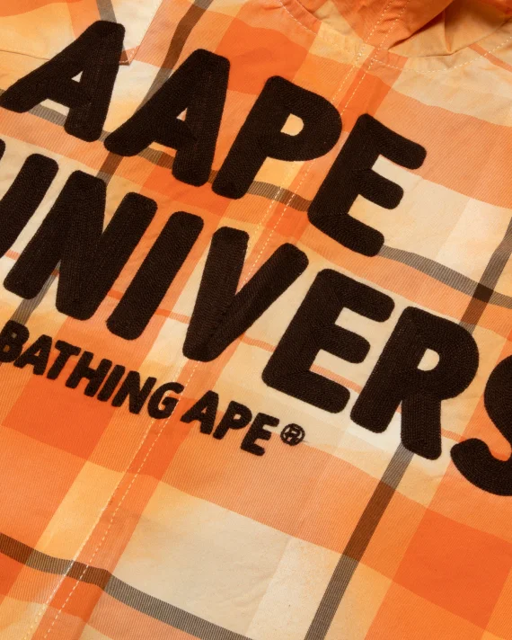 AAPE AAPEUNVS check long sleeve shirt