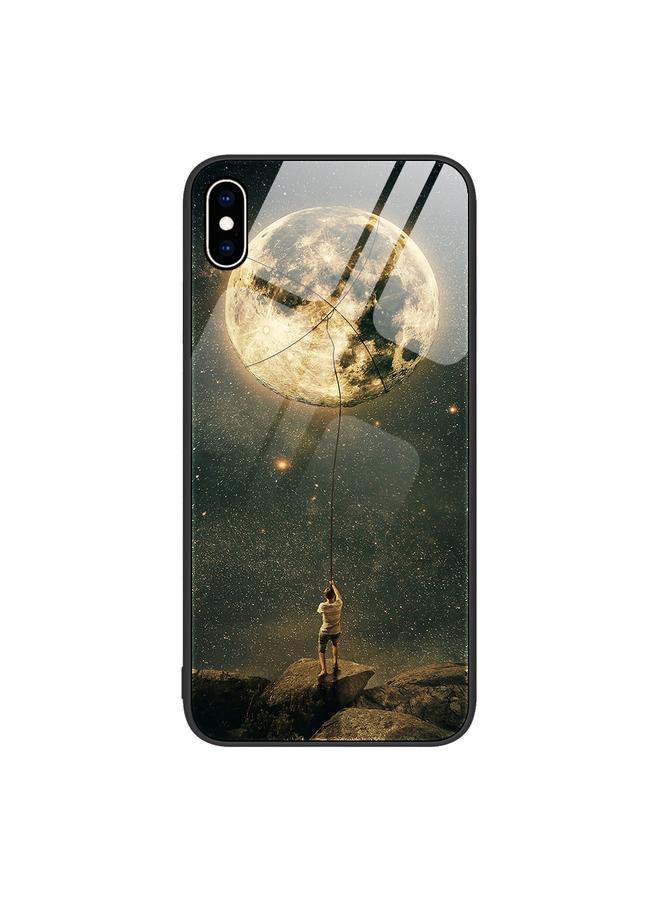 S-TOP Case For iPhone XS Max Colorful Painted Glass Phone Case - Image 1