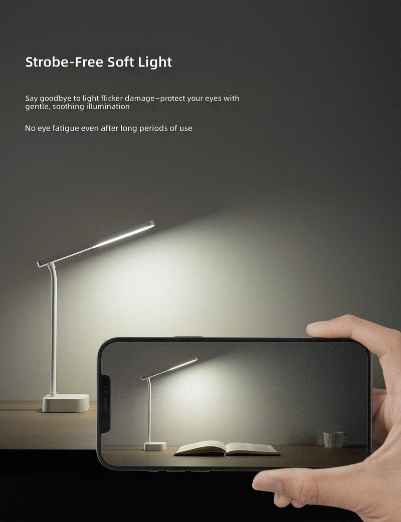 Yeelight LED Desk Lamp, Foldable Rechargeable Bedside Reading Light for Study, Dorm, Bedroom, Touch Control, 360° Adjustable - Image 4