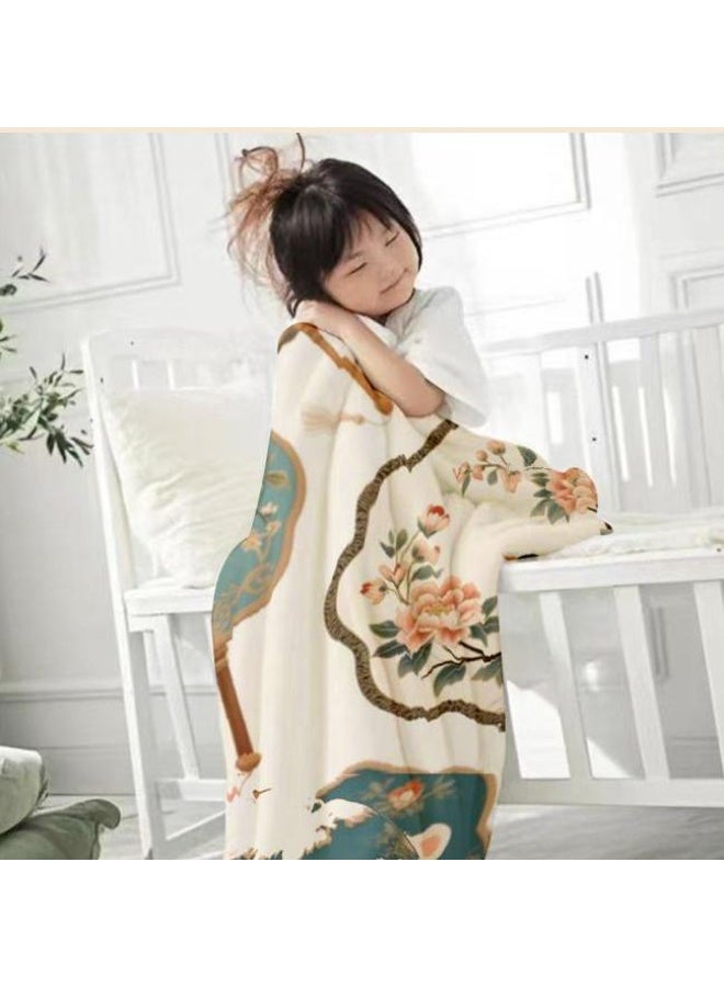 general Baby and children's cartoon flannel thin blanket (warm and comfortable, suitable for sleep, games) 70cm*100cm - 545 - Image 2