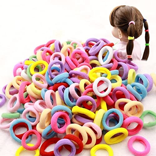 MANODHRUVA 100pcs Multi Color Hair Holder Hair Tie Soft Tiny Small Elastic Rubber Hair Bands Braiding for Kids Girls, Pack of 100 Rubberbands - Image 5