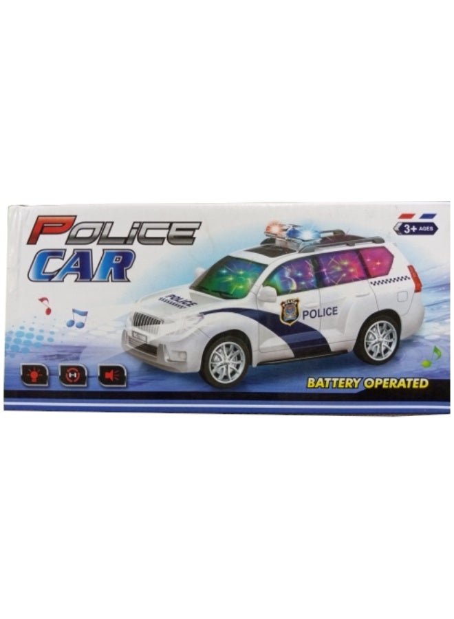 حديقة الألعاب لعبة سيارة شرطة – نموذج معدني مصبوب مع صوت وإضاءة وحركة سحب للخلف، لعبة تعليمية للأطفال الأولاد والبنات - Image 2